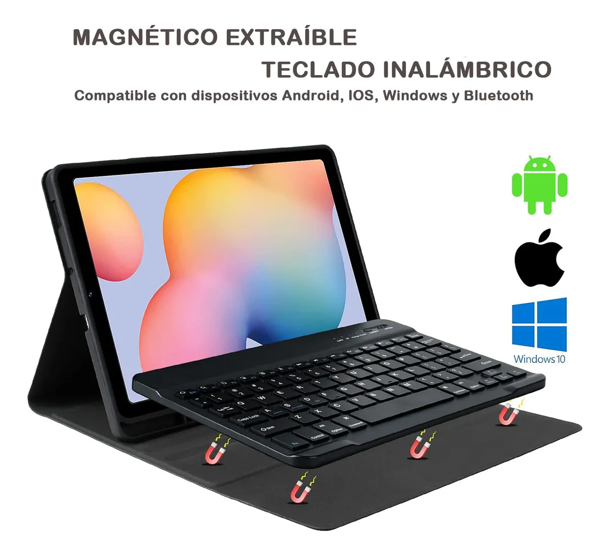 Funda Teclado Ratón Para Galaxy Tab S S6 Lite Sm-p610 10.4