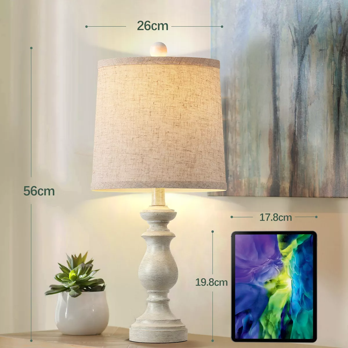 Lámparas De Mesa De Buró, Lámparas De Noche Para Dormitorio.