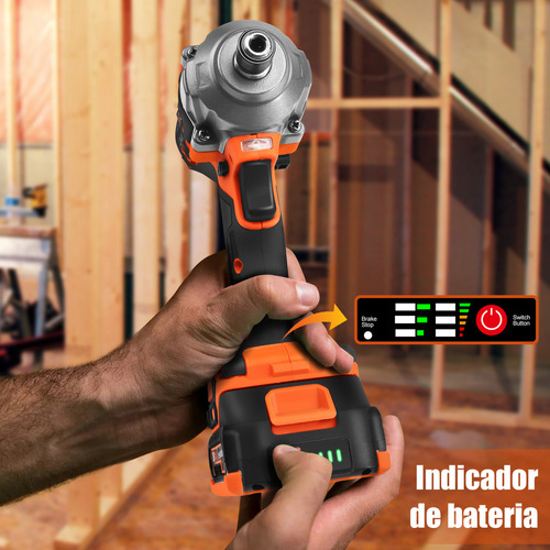 Goxawee® 1/4INCH 2 Batería 20v Perforación Kit De Taladros Destornillador Atornillador De Impacto Inalámbrico Herramientas Electricas 2000MAH