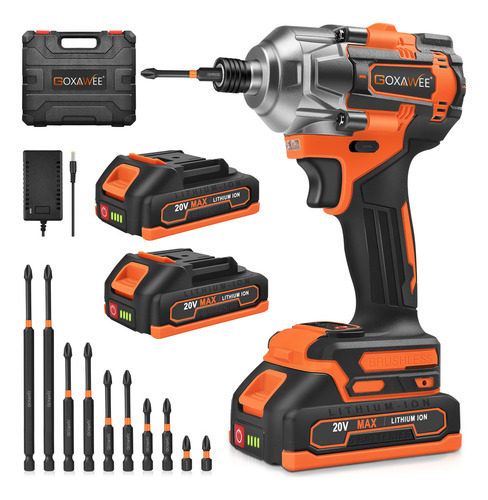 goxawee-1-4inch-2-bateria-20v-perforacion-kit-de-taladros-destornillador-atornillador-de-impacto-inalambrico-herramientas-electricas-2000mah