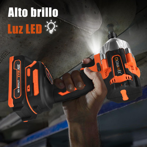 Goxawee® 1/4INCH 2 Batería 20v Perforación Kit De Taladros Destornillador Atornillador De Impacto Inalámbrico Herramientas Electricas 2000MAH