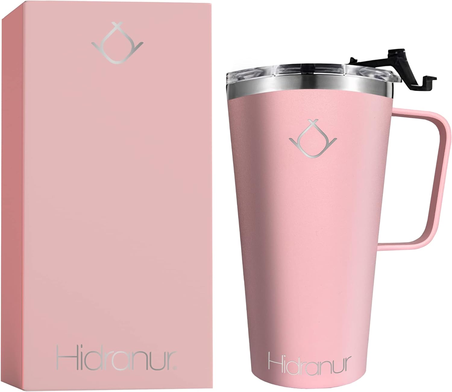 Termo de Acero Inoxidable 16 oz (473.176 ml), Rosa Hidranur