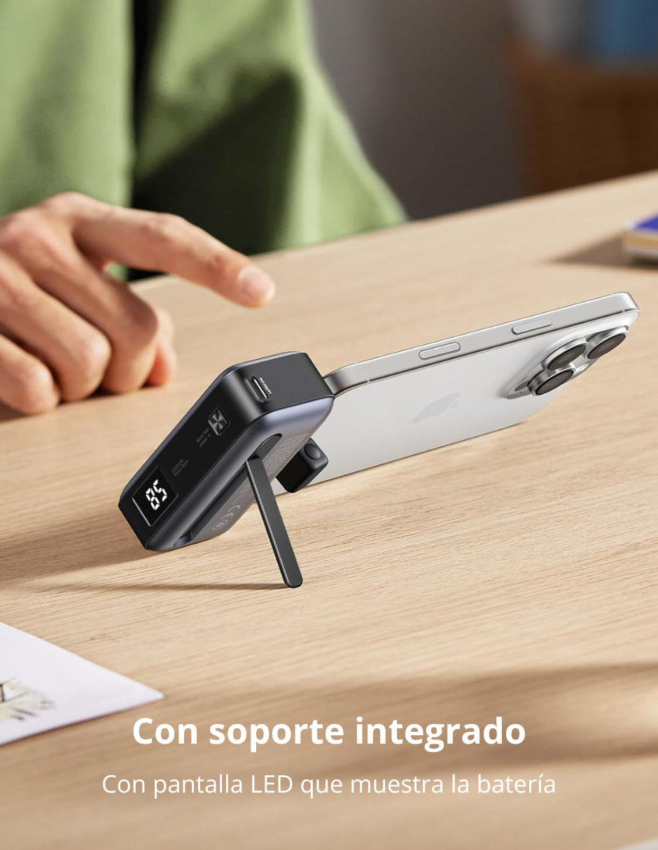 Batería portatil 5000mAh tipo C Ugreen 22.5W PowerBank con pantalla LED