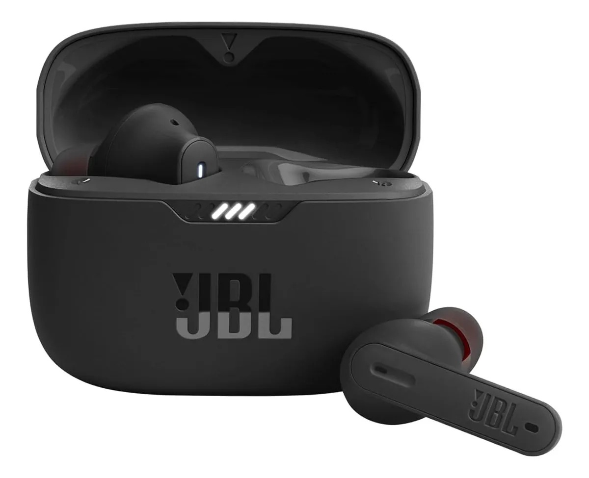 Auriculares In-ear Inalámbricos Jbl Tws Tune 235nc Negro Con Luz Led