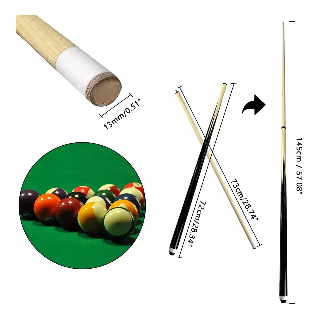 Tacos Billar De Maple Palos Snooker Desarmable Profesional