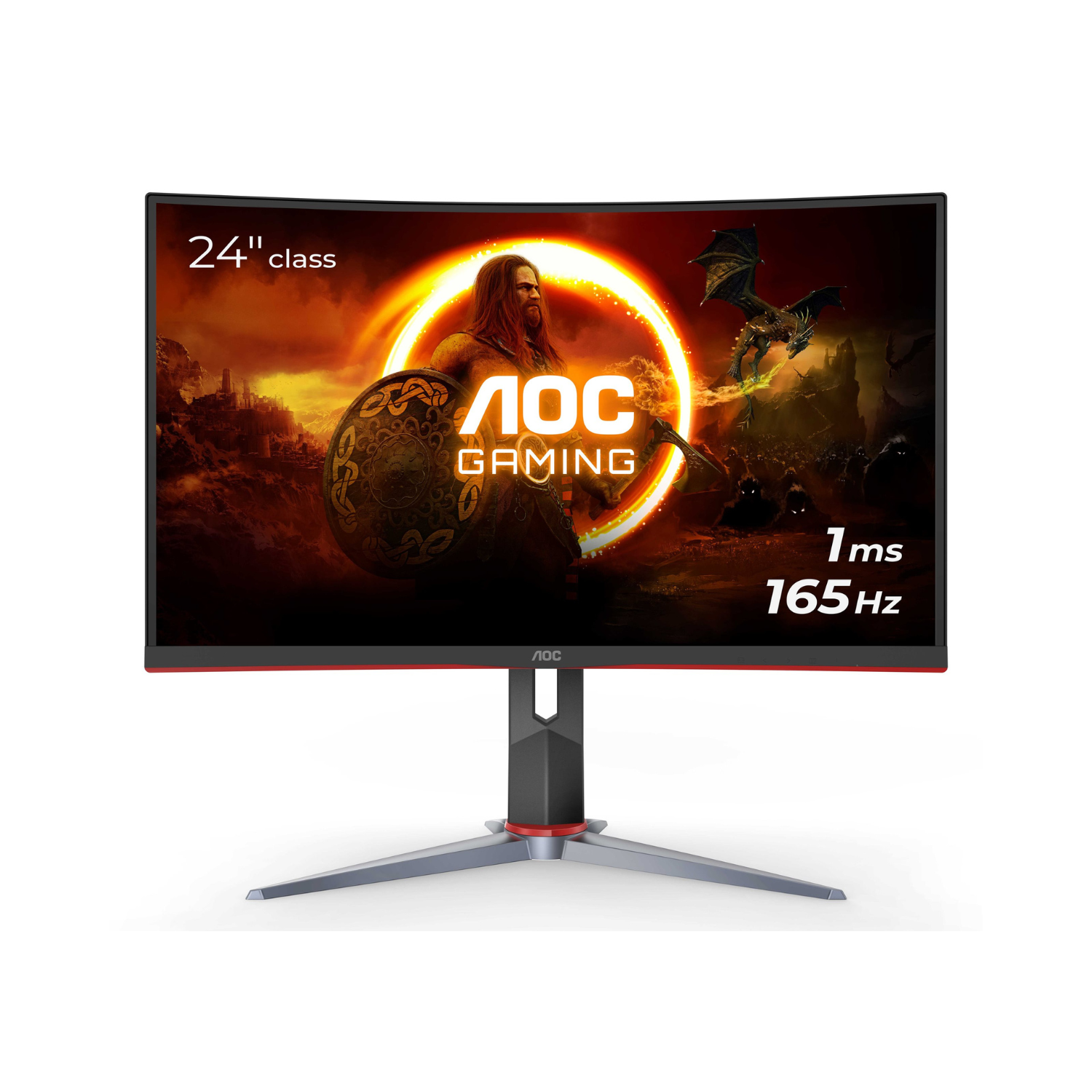 Monitor AOC C24G2 curvo 24", 1ms, 144Hz, Full HD, 250 cd/m²