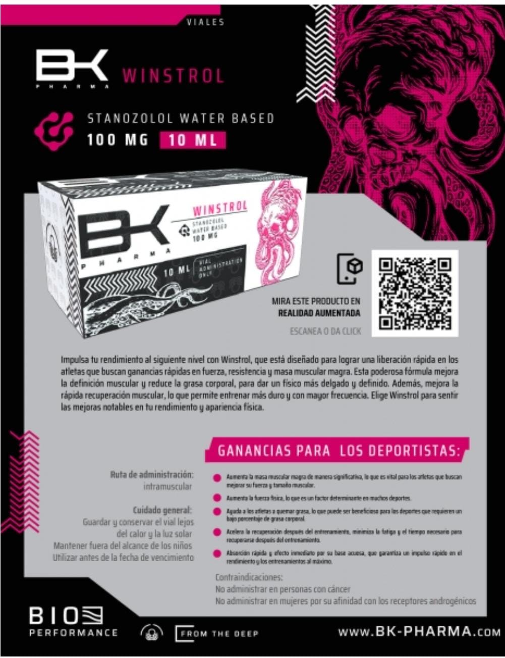 Suplemento Alimenticio Deportivo Winstrol Stanozolol BK Pharma Secado ...