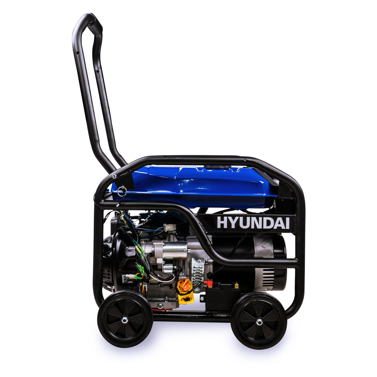 GENERADOR PROFESIONAL HYUNDAI 6000W C/MOTOR 13.1 HP 110V/220V - HYE6000