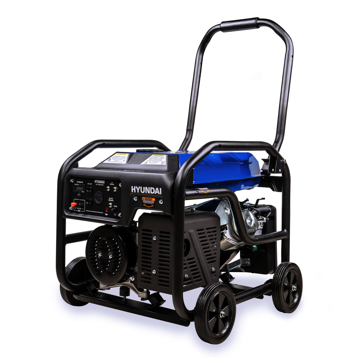 GENERADOR PROFESIONAL HYUNDAI 6000W C/MOTOR 13.1 HP 110V/220V - HYE6000