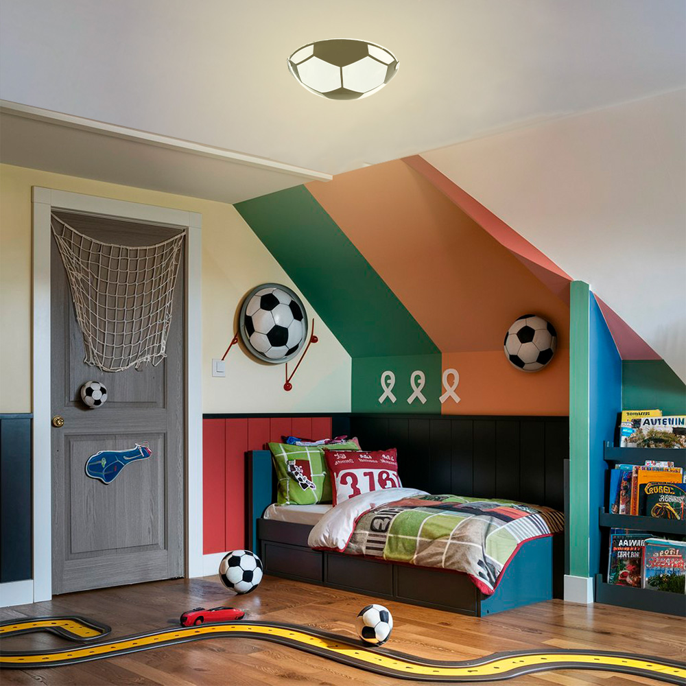 Mil Luces Lampara de Techo Infantil Balón Soccer  DUO
