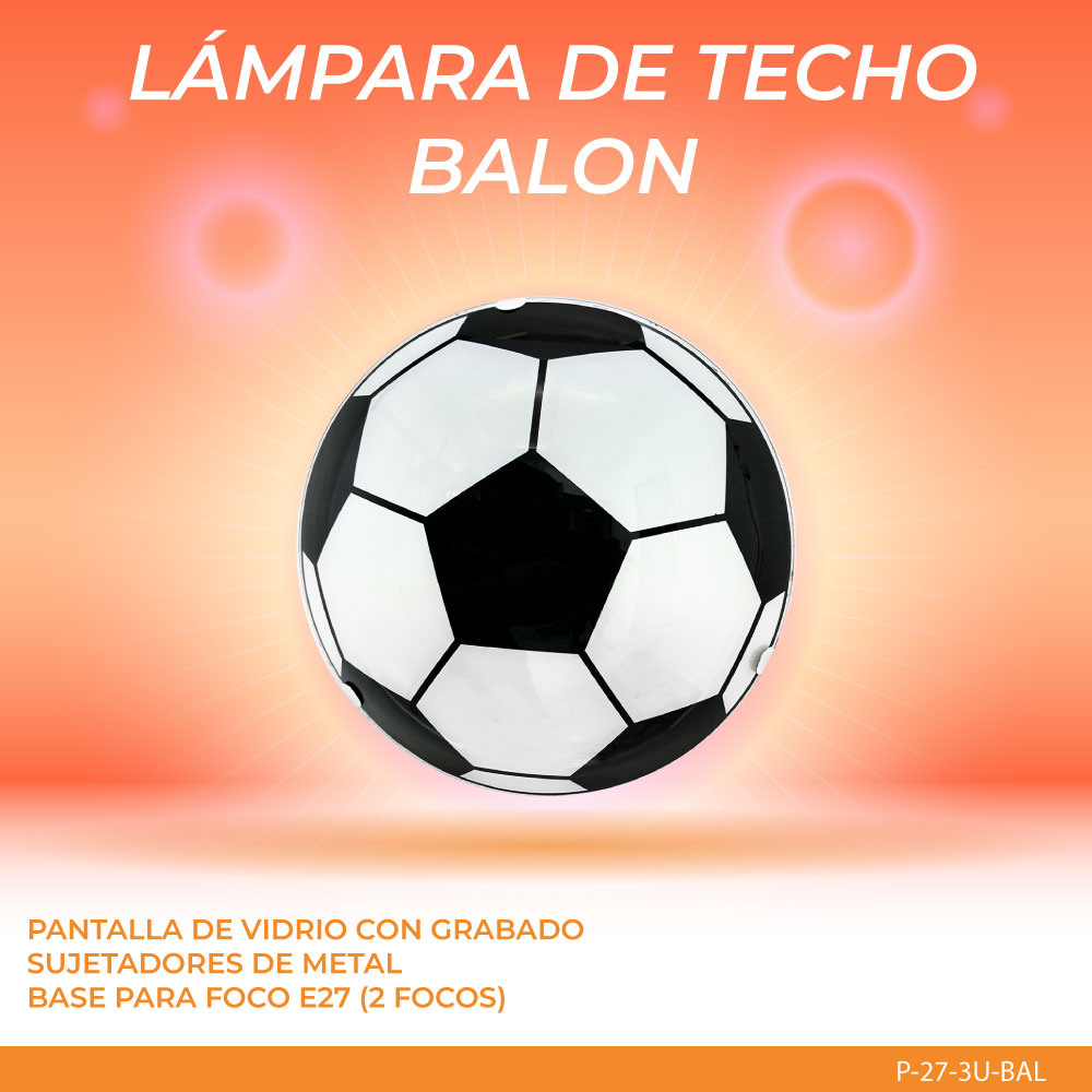 Mil Luces Lampara de Techo Infantil Balón Soccer  DUO