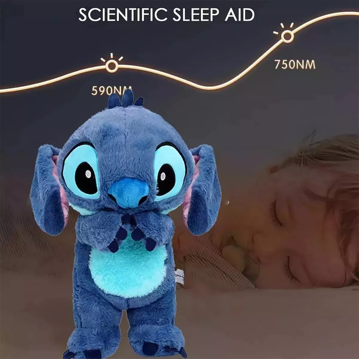 Stitch Juguete Que Respira, Alivia La Ansiedad Con Sonido