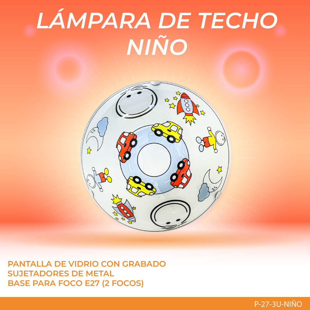 Mil Luces Lampara de Techo Infantil Niño DUO