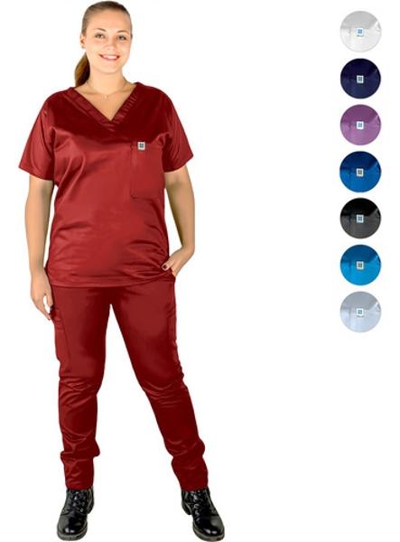 Pijama Quirurjica Uniforme Medico Clinico Mujer Recto Nanofort