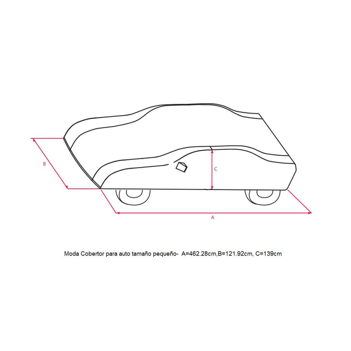 Cubierta Para Auto Car Cover Moda Tamaño Chico