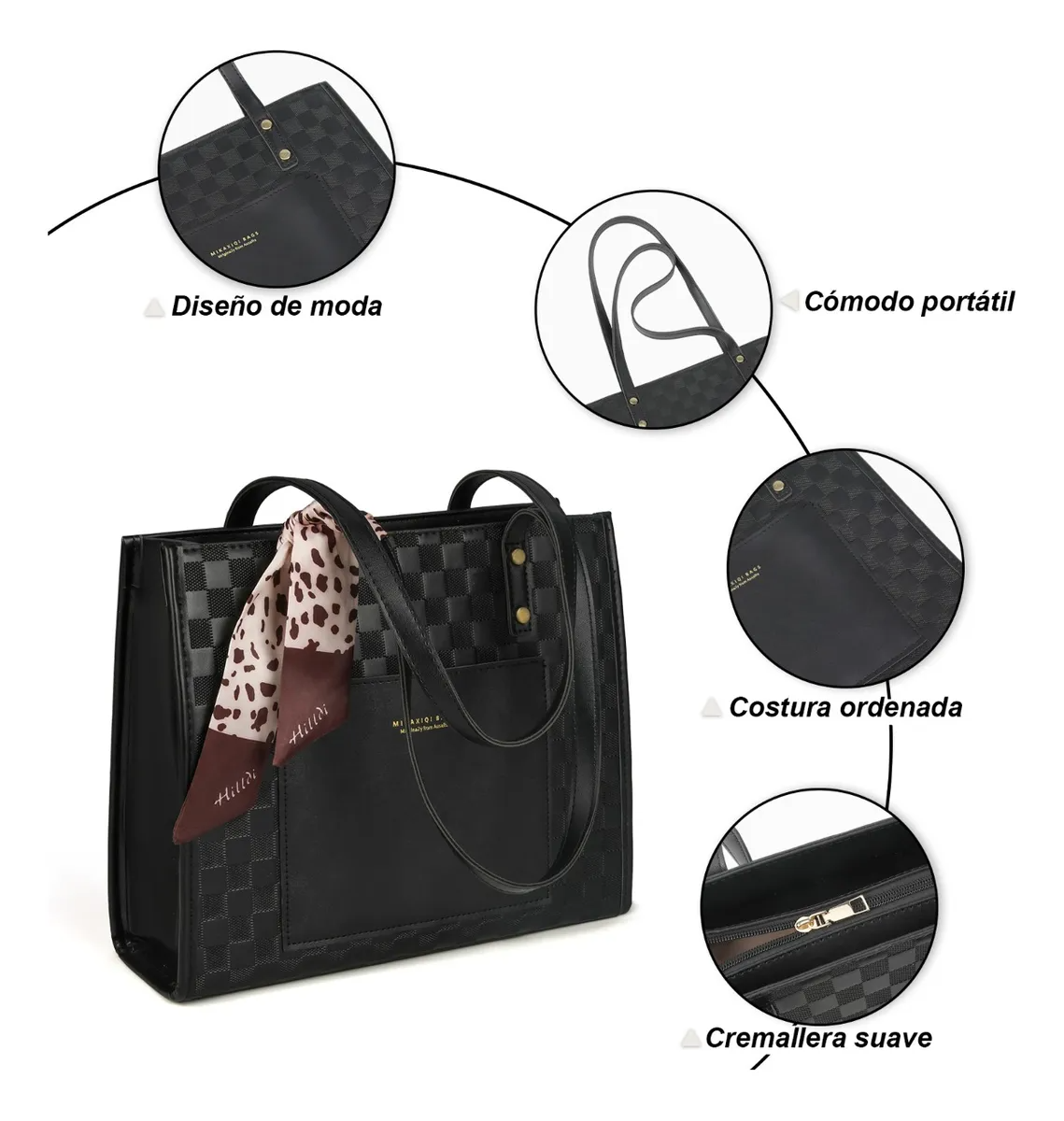 Bolsa Para Mujer Tote Bag Moda Bolsas De Hombro Viaje