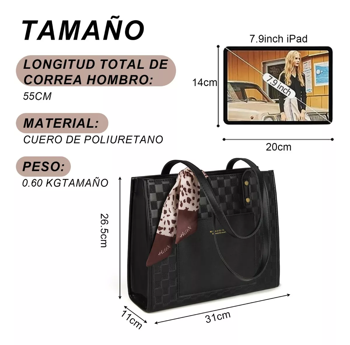 Bolsa Para Mujer Tote Bag Moda Bolsas De Hombro Viaje