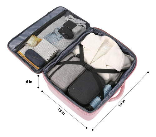 Mochila De Viaje Impermeable De Maleta Expandible Antirrobo Grande Rosa Equipaje De Mano De 10 Kg Aprobado Por Avión Para Hombre Y Mujer Matein 1159 Color Rosa Lisa 40 L