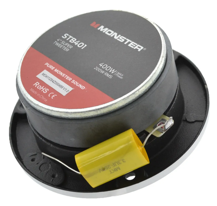 Tweeters Monster STB401 4 Pulg 200w RMS 4 Ohms Open Show