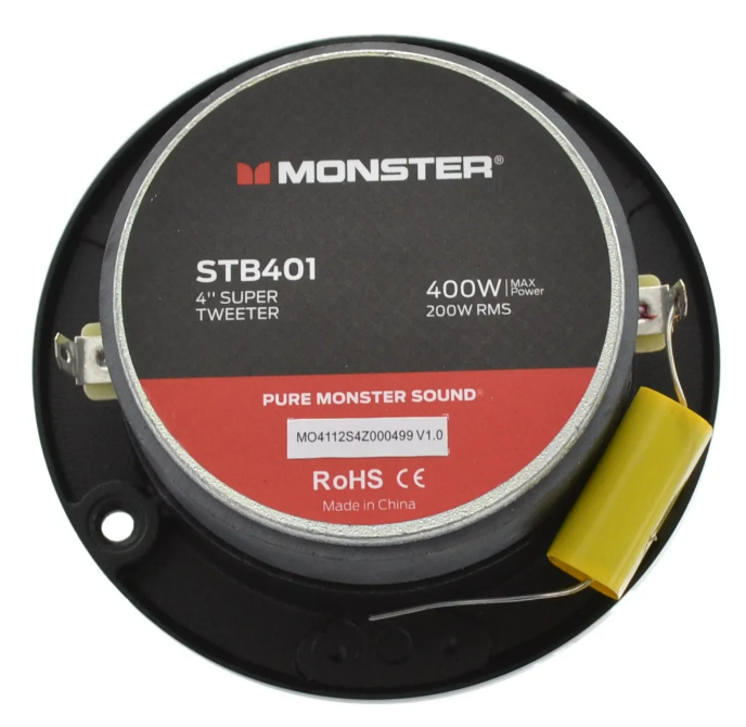 Tweeters Monster STB401 4 Pulg 200w RMS 4 Ohms Open Show