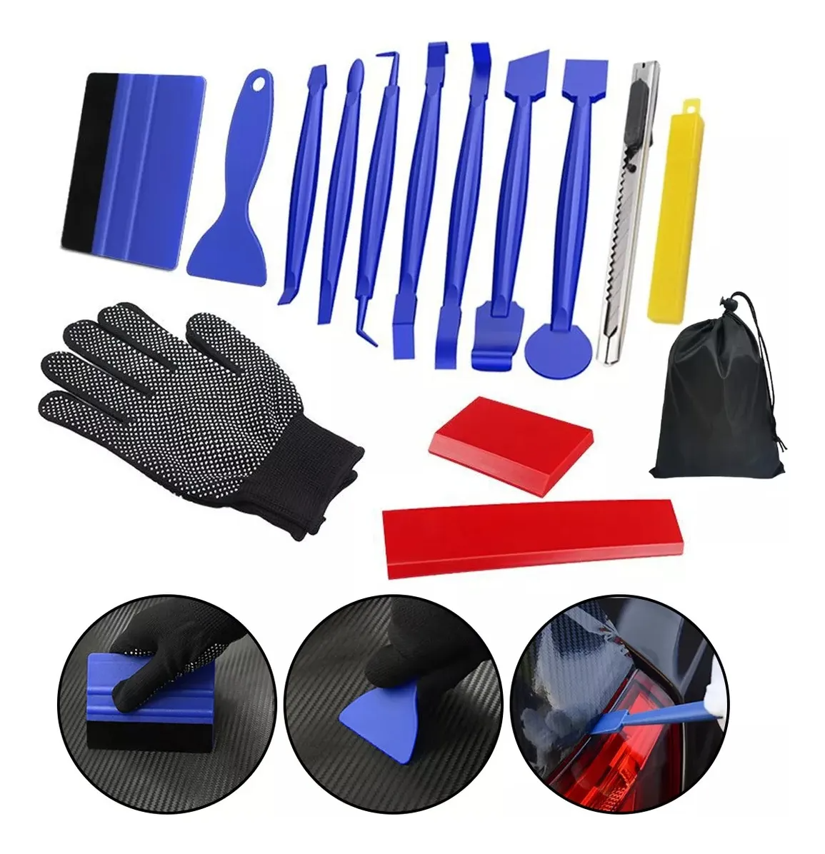 Kit de Herramientas para Wrap de Coche - Todo lo que Necesitas para un Vinilo Exterior Perfecto