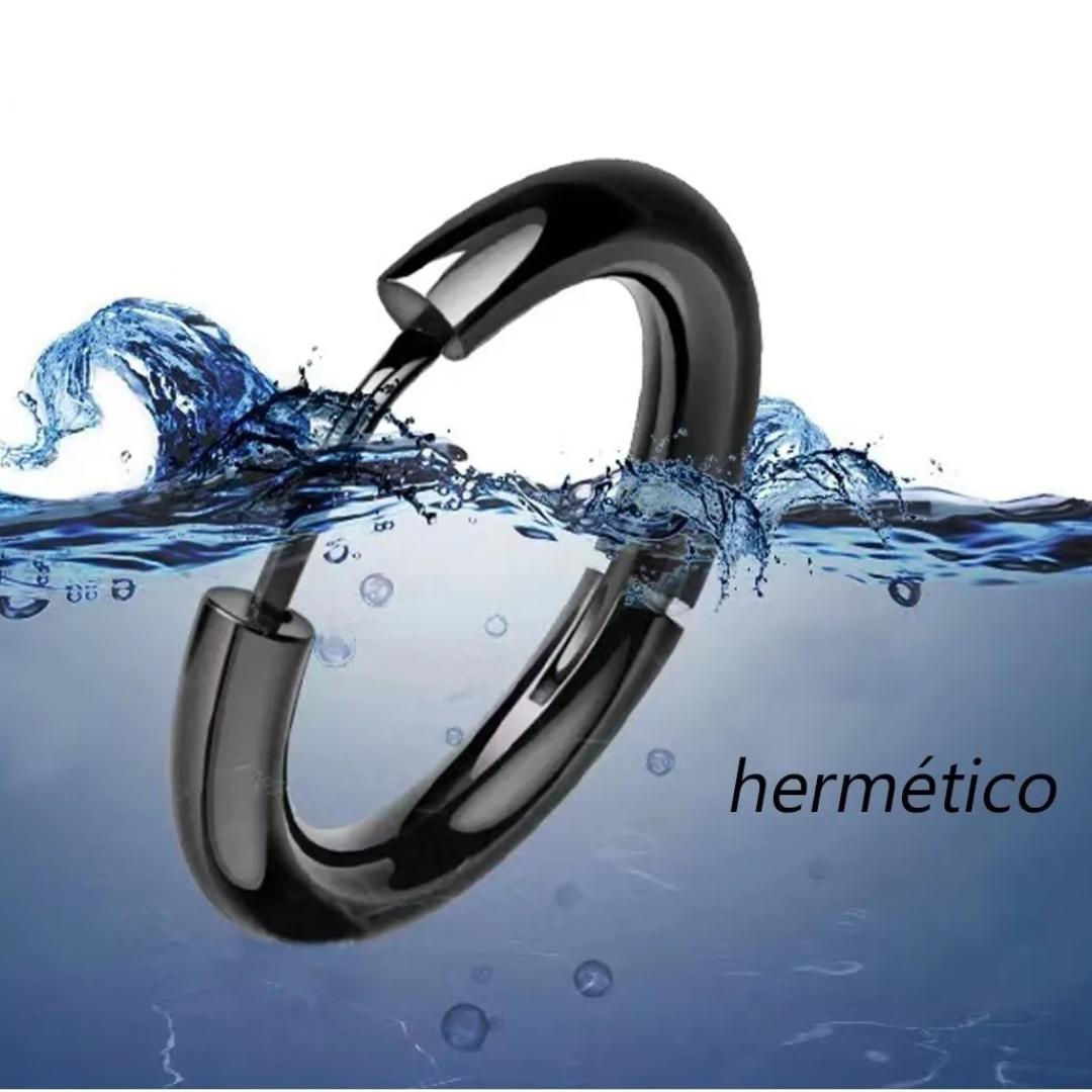 Aretes Piercing de Acero Inoxidable - 2 Pares de Argollas de 10 mm para Hombre, Duraderos y Estilosos