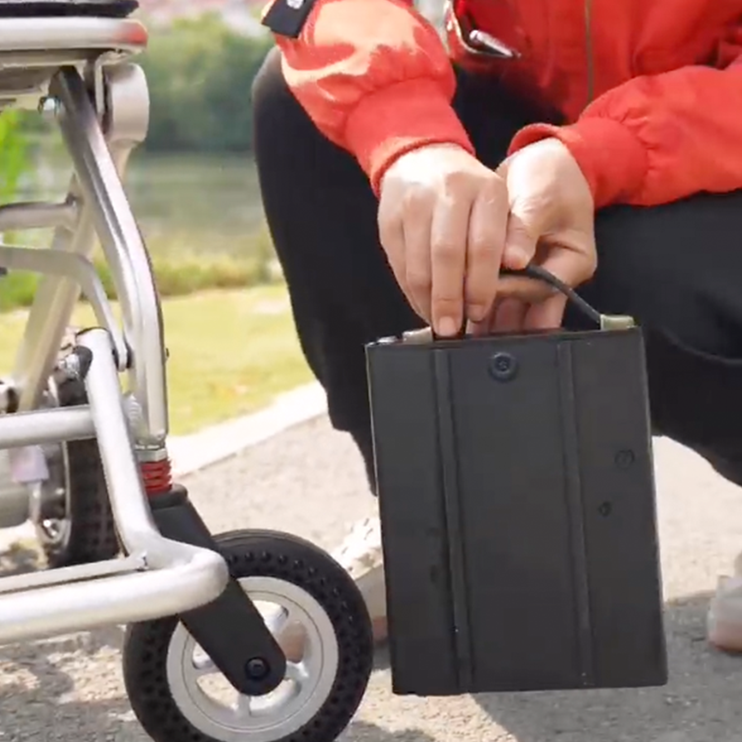 Andafacil® Easygo Silla De Ruedas Eléctrica Portátil Ligera