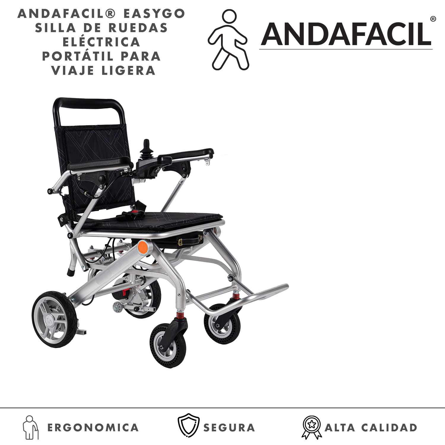 Andafacil® Easygo Silla De Ruedas Eléctrica Portátil Ligera