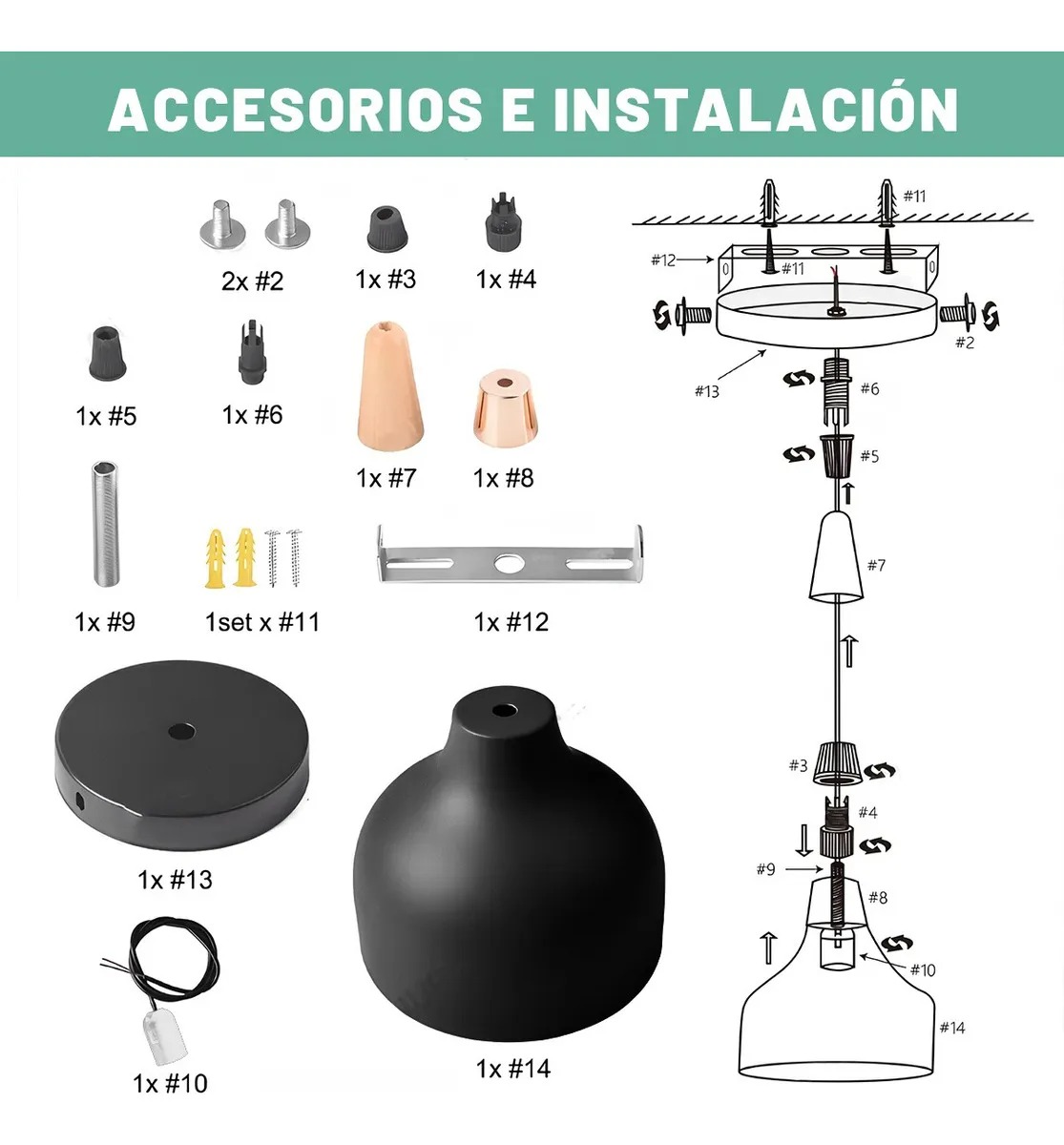 Lampara colgante vintage Lamparas de techo para sala Lamparas