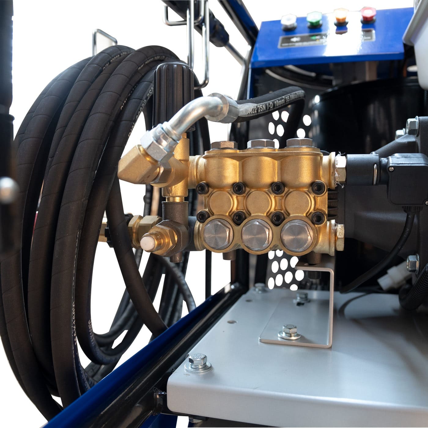 Hidrolavadora Profesional Para Agua Caliente Hyundai C/motor A Gasolina 15.3 Hp 3620 Psi 250 Bar - VULKAN-HY15