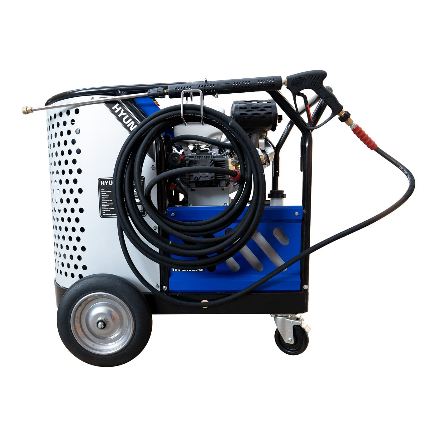 Hidrolavadora Profesional Para Agua Caliente Hyundai C/motor A Gasolina 15.3 Hp 3620 Psi 250 Bar - VULKAN-HY15