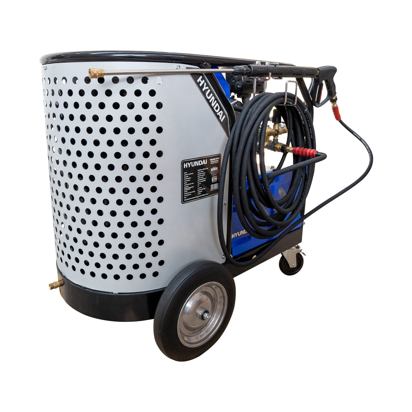 Hidrolavadora Profesional Para Agua Caliente Hyundai C/motor A Gasolina 15.3 Hp 3620 Psi 250 Bar - VULKAN-HY15