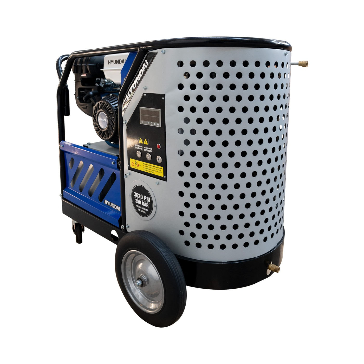 Hidrolavadora Profesional Para Agua Caliente Hyundai C/motor A Gasolina 15.3 Hp 3620 Psi 250 Bar - VULKAN-HY15