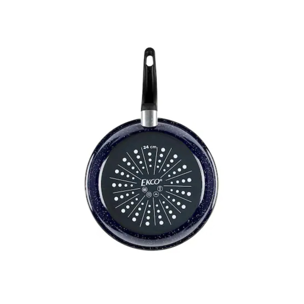 Batería De Cocina 12 Pzas Peltre Azul Marino Ecko 28855​