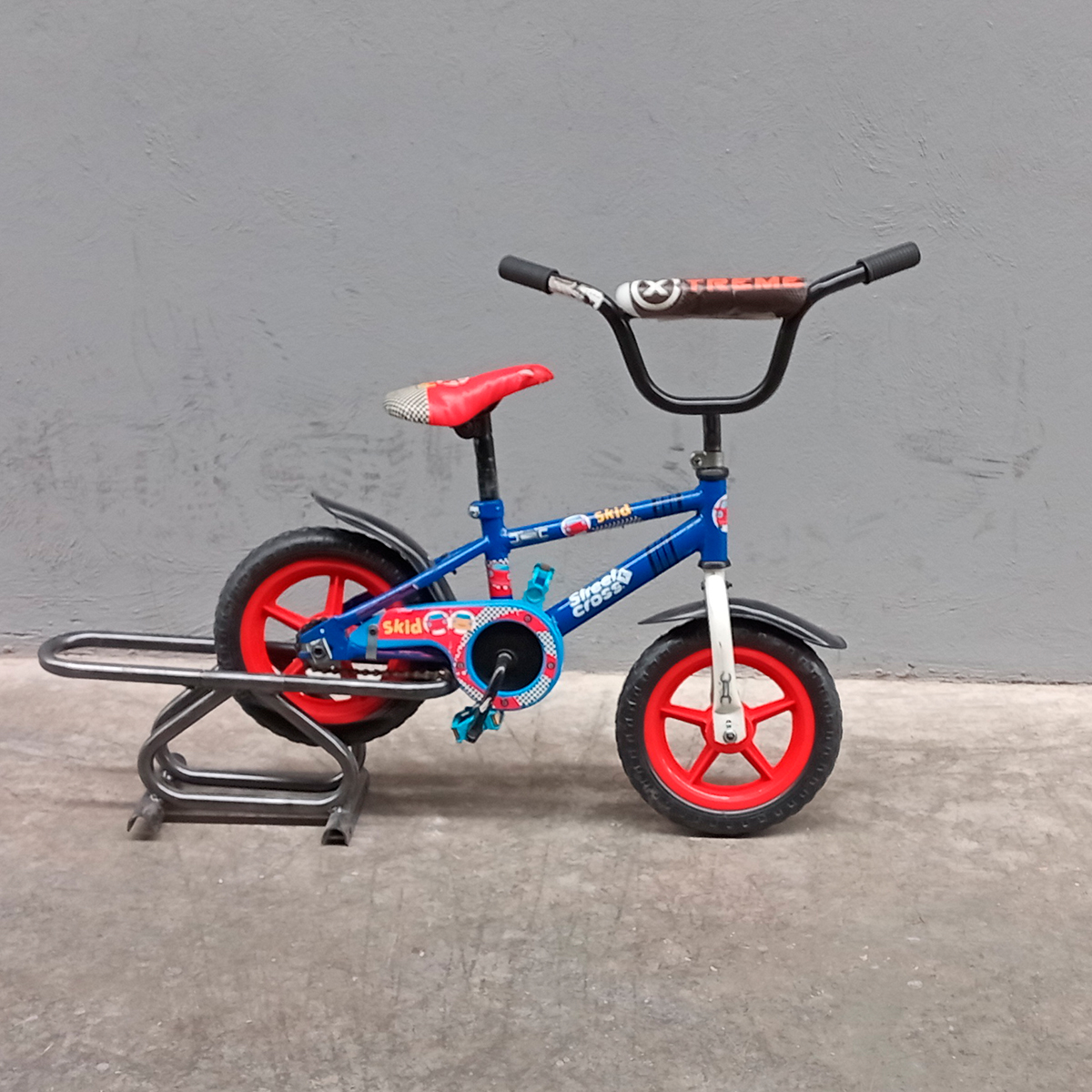 Bicicleta Veloci Reacondicionado Street Cross Skid R12 Azul