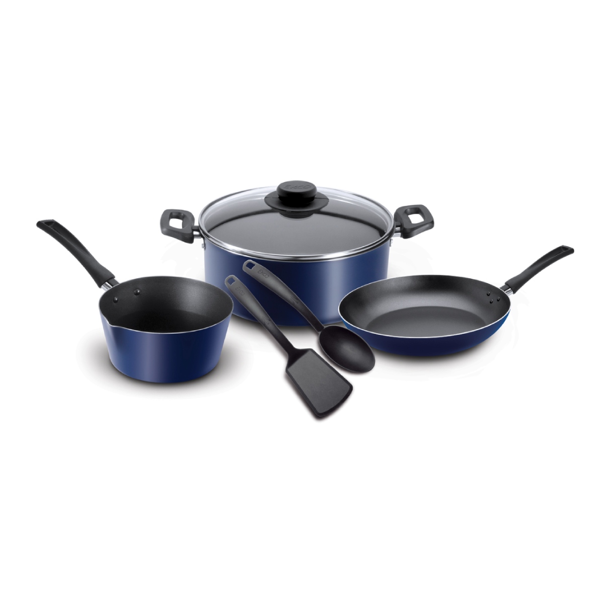 Batería De Cocina Azul Clásica 6 Pz Ekco 18917 ​