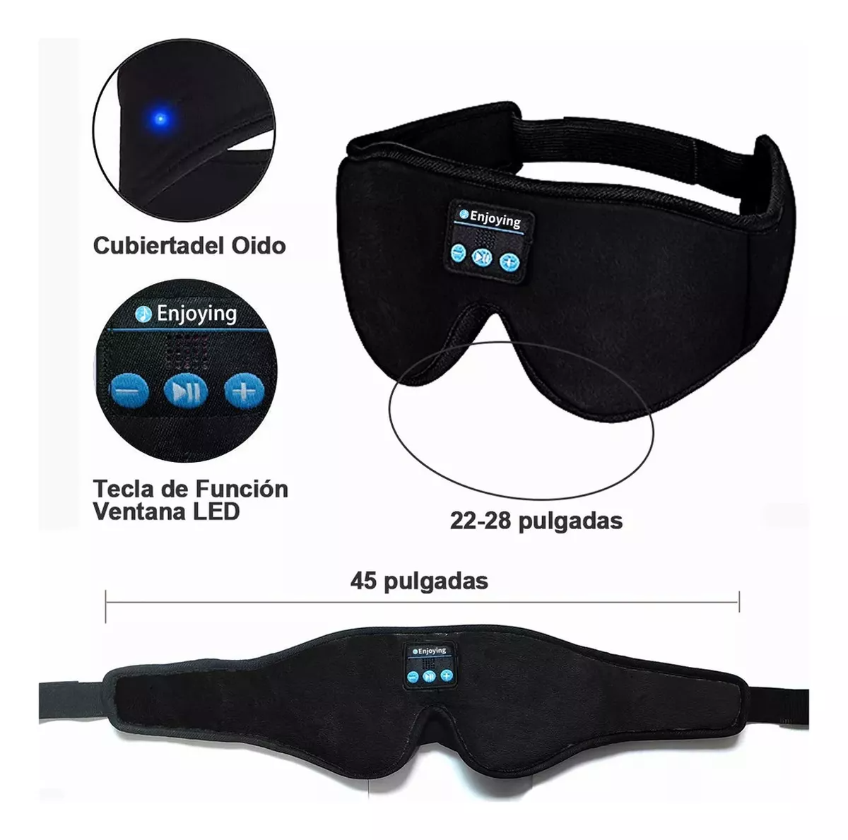 Antifaz Dormir Tapones Para Dormir Gafas Con Bluetooth