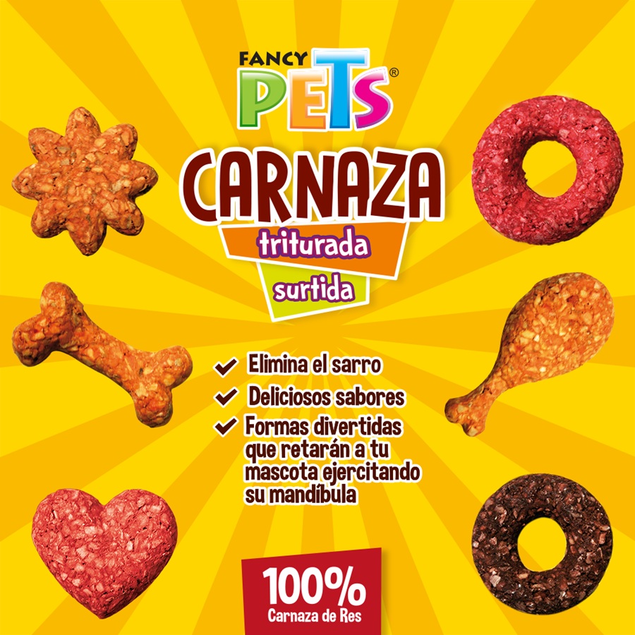 Caja de Carnaza Triturada Surtida 50pzs - Fancy Pets