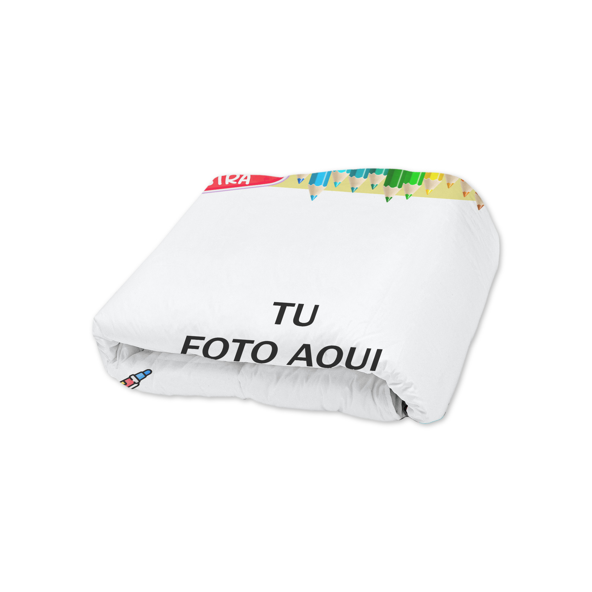 Cobija Manta Frazada Diseño Personalizado para el Dia de la Maestra Ultra Suave y Ligera de Alta Calidad