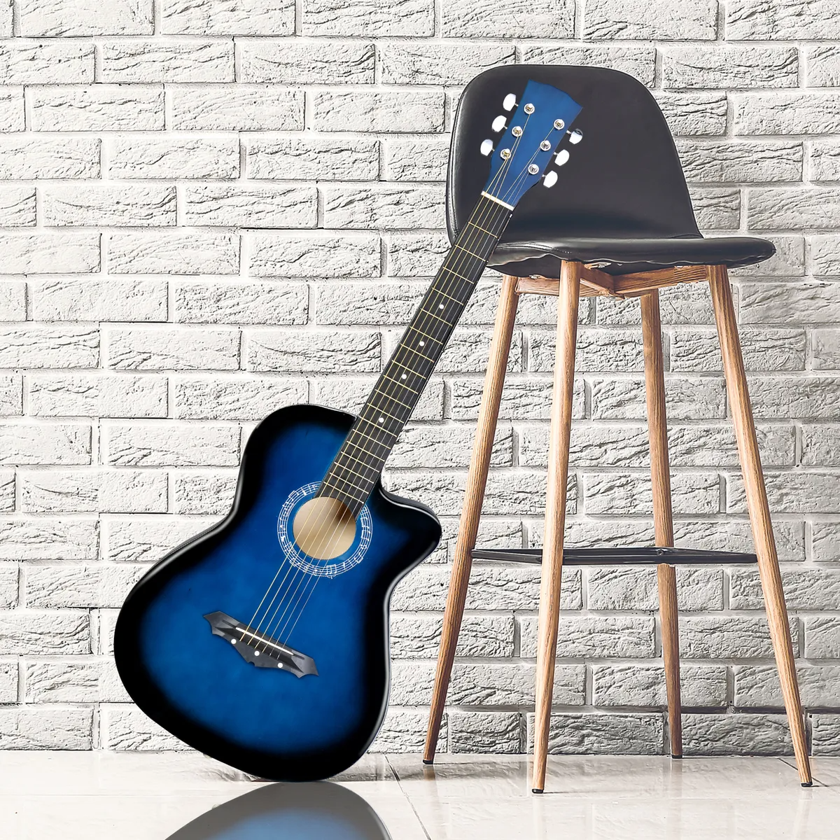Guitarra Acústica Clásica de 38 Pulgadas + Accesorios - Calidad y Sonido para Principiantes y Aficionados