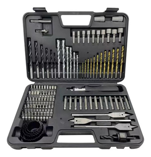 Set De Puntas Y Brocas En Titanio 111 Unidades Con Caja