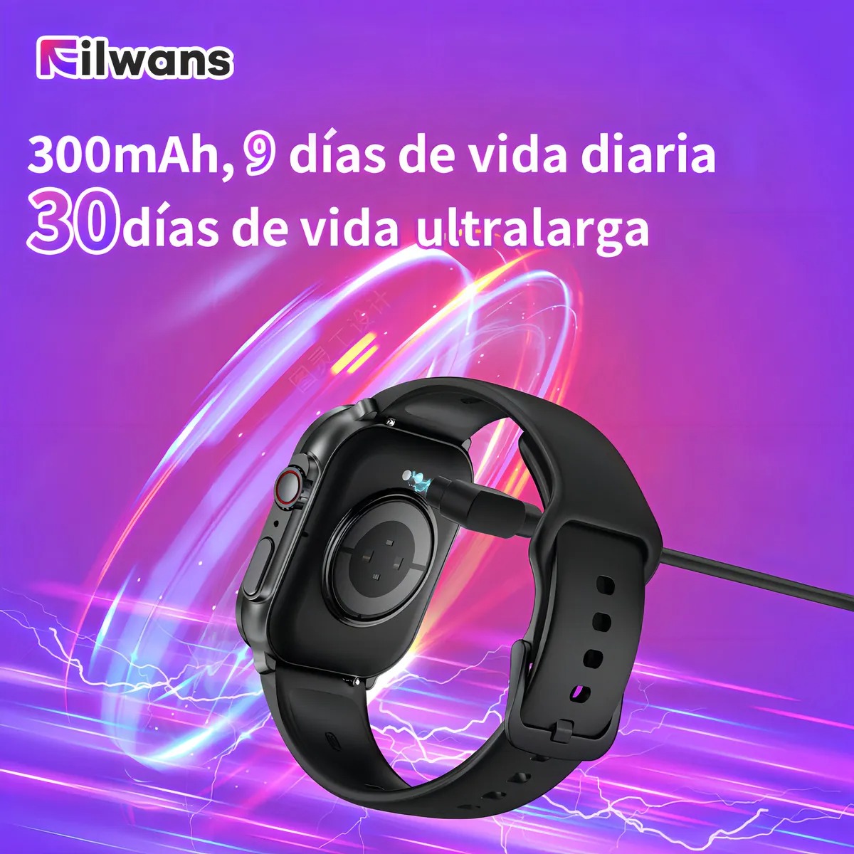 Smartwatch Reloj Inteligente Bluetooth Llamada Filwans Gts 2.01 Amoled Pantalla Mujer Hombre Smartwatch Color Negro