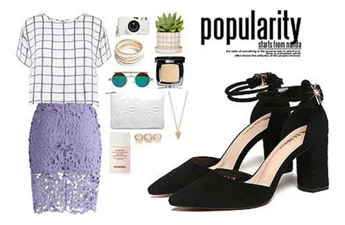 Zapatillas Tacones Plataformas Sandalias Moda Para Dama