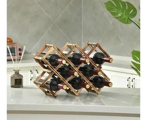 Soportes Para Botellas,porta Vinos De Madera Cava De Vinos