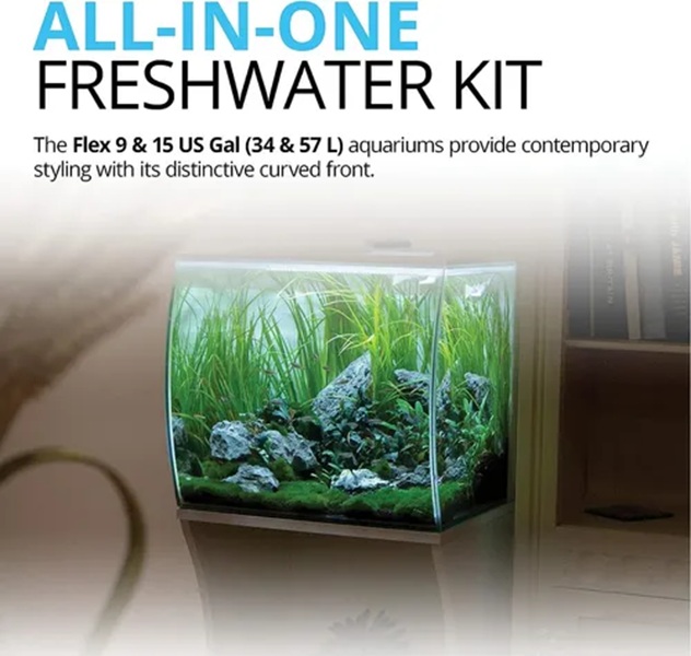 Acuario Fluval Flex Negro 34L  - Hagen