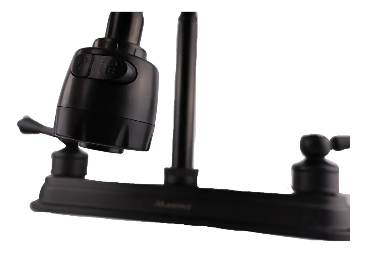 Llave Mezcladora Fregadero Maxims Grifo Cocina Negro Mate Alta Calidad