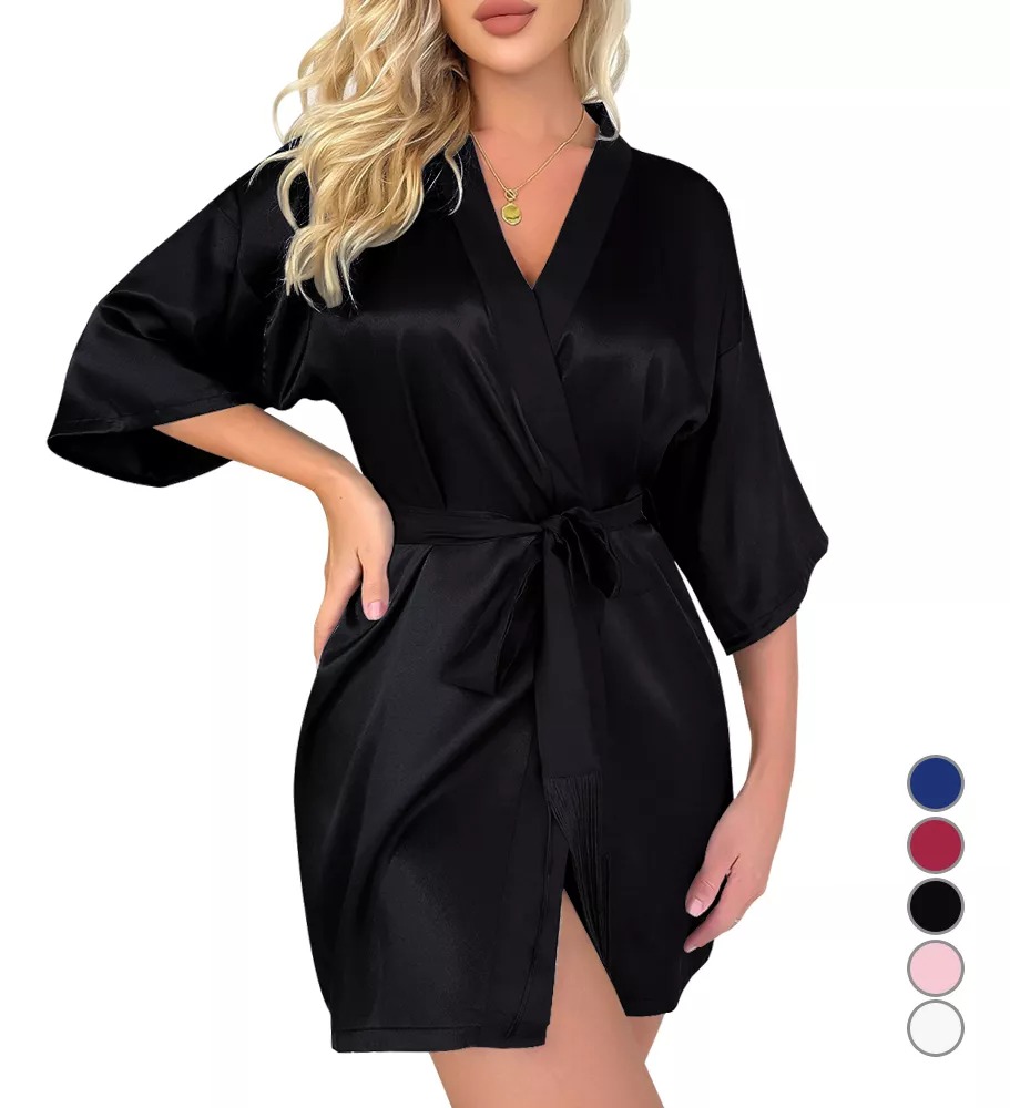 Batas Para Novias, Damas, Sin Bordado Pijamas Dama Satin talla M