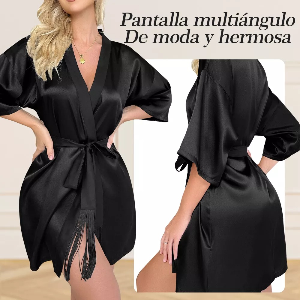 Batas Para Novias, Damas, Sin Bordado Pijamas Dama Satin talla M