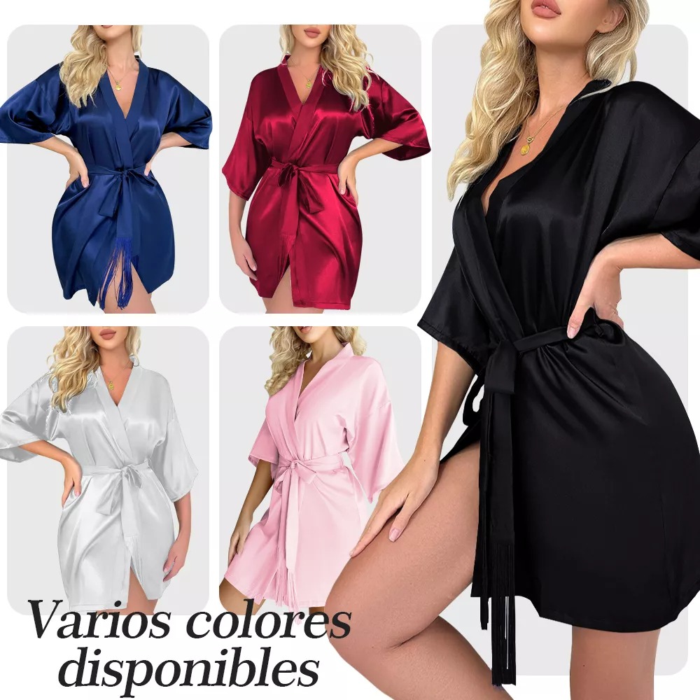 Batas Para Novias, Damas, Sin Bordado Pijamas Dama Satin talla M