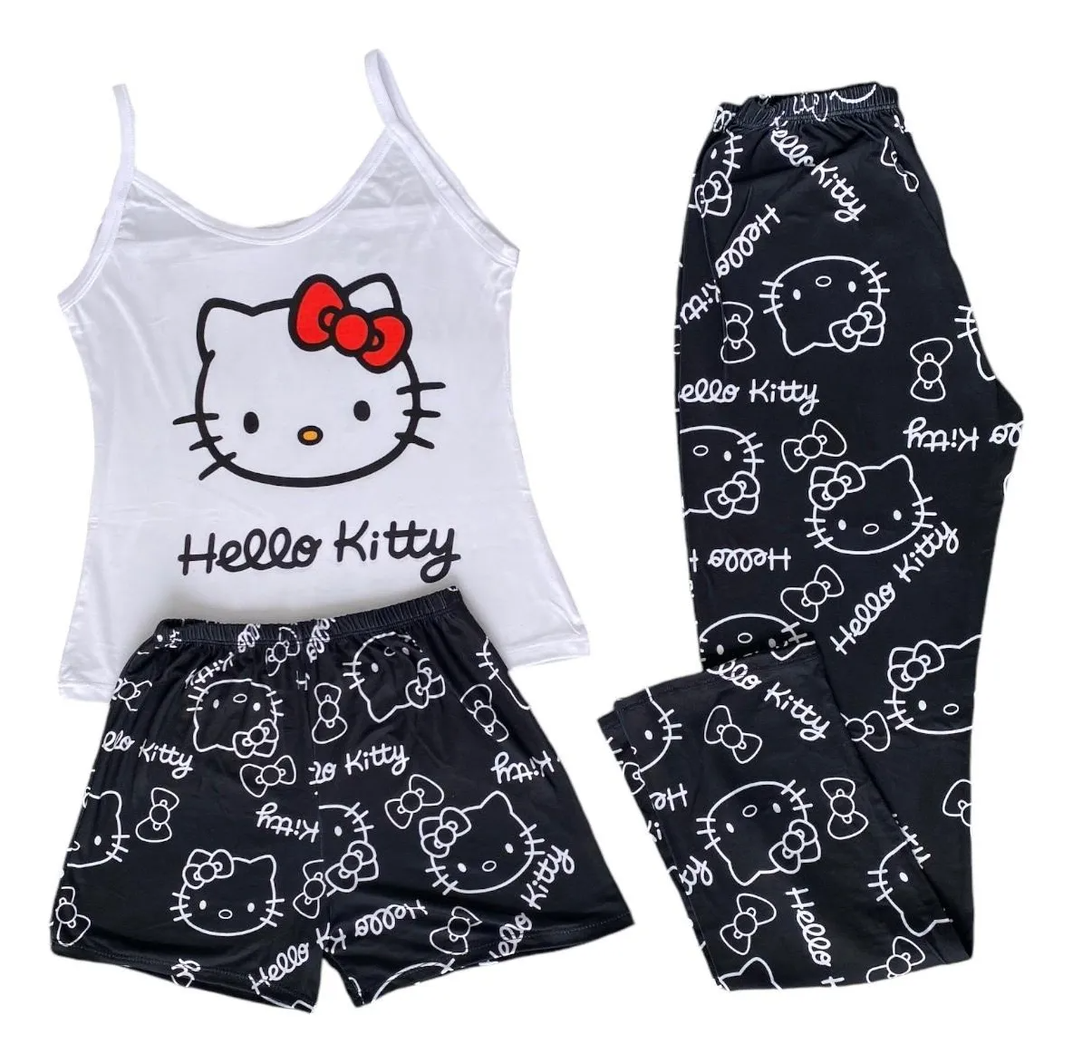 Pijama De Hello Kitty Juvenil Mujer Kawaii